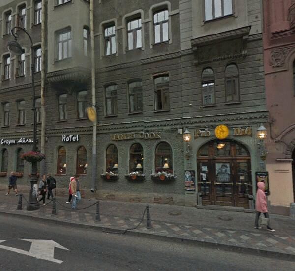 Банкомат Росбанка по адресу Каменноостровский пр., д. 45, лит. А, кафе «James Cook»